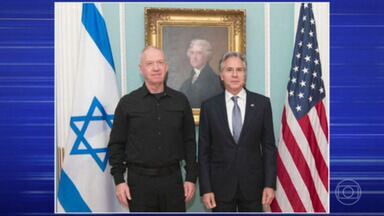 Assistir Jornal da Globo - Ministro da Defesa de Israel chega aos EUA para uma série de encontros online