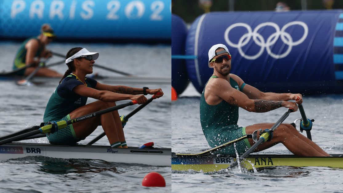 Paris 2024: Beatriz Tavares e Lucas Verthein terminam o remo na 15ª colocação