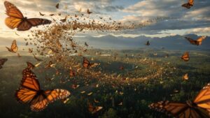 Como as borboletas enxergam o campo magnético da Terra para atravessar continentes