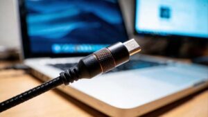 Para que serve o cilindro na ponta do cabo do carregador?