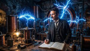 Nikola Tesla, físico : “Nossas virtudes e nossos defeitos são inseparáveis, como a força e a matéria. Se separam, o homem já não existe.”