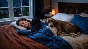 O que acontece no cérebro quando você dorme com seu cachorro