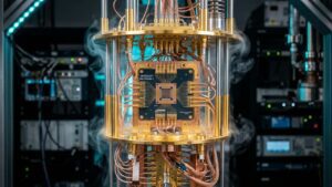 Um computador quântico atinge uma temperatura mais baixa que o universo no vácuo