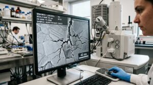 Metal se regenera sozinho durante teste com microscópio e muda o que se pensava sobre rachaduras