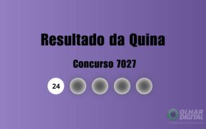 Resultado da Quina de hoje: veja números do concurso 7027