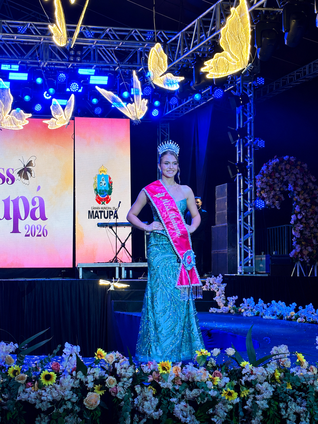 Elegância e emoção marcam o Miss Matupá 2026 durante as festividades dos 38 anos de Matupá