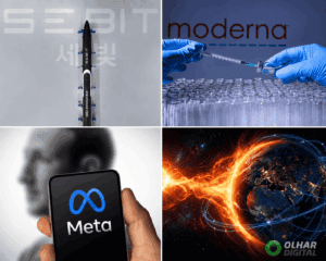 Resumo do OD: foguete cai no Brasil; nova era das vacinas; Meta em julgamento e alerta da NASA