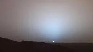 Marte tem céu vermelho e pôr do sol azul; entenda o motivo