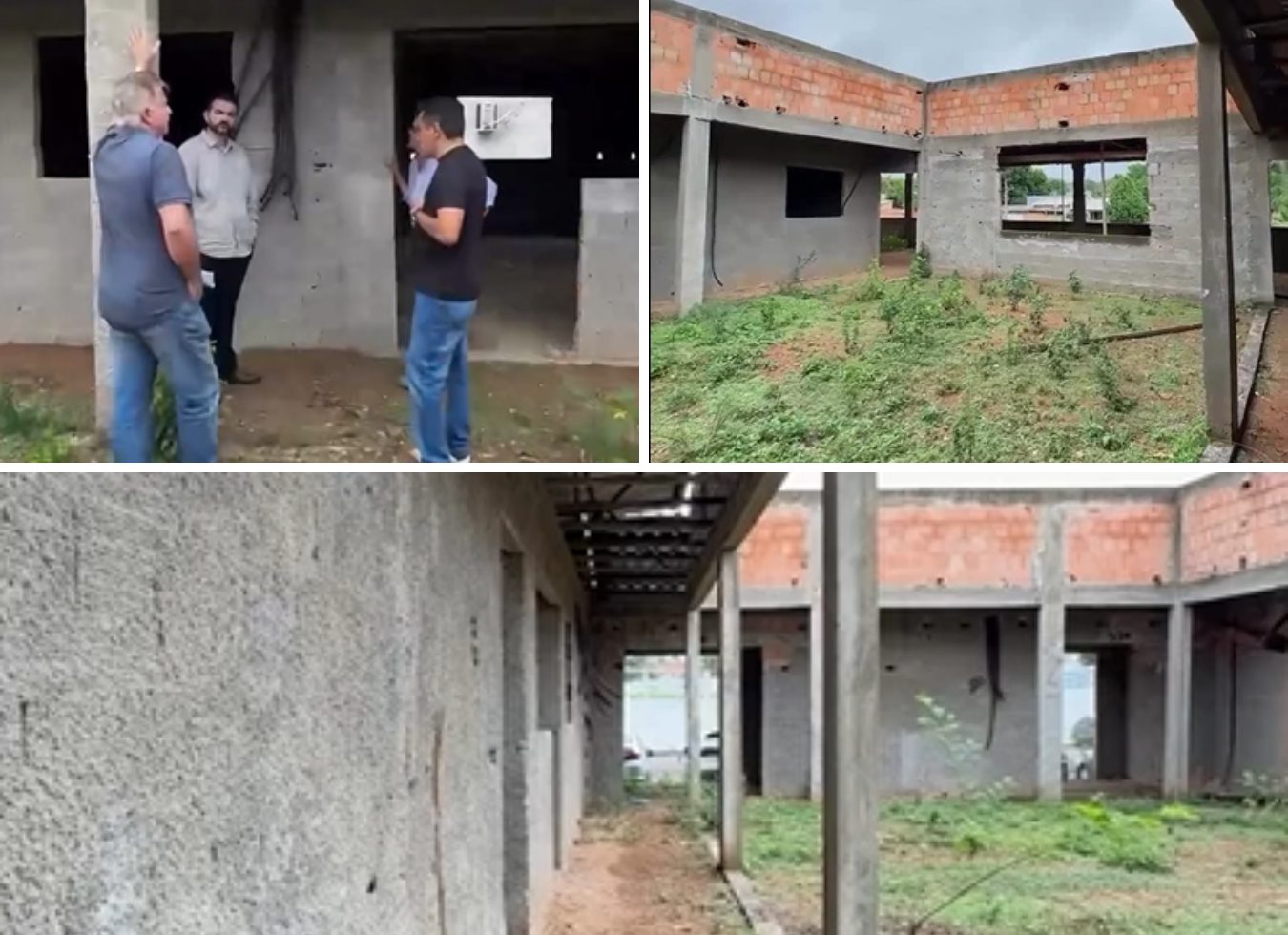 Visita técnica em Peixoto de Azevedo: Prefeito Paulistinha e empresário cobram soluções para obra da Ação Social abandonada na última gestão