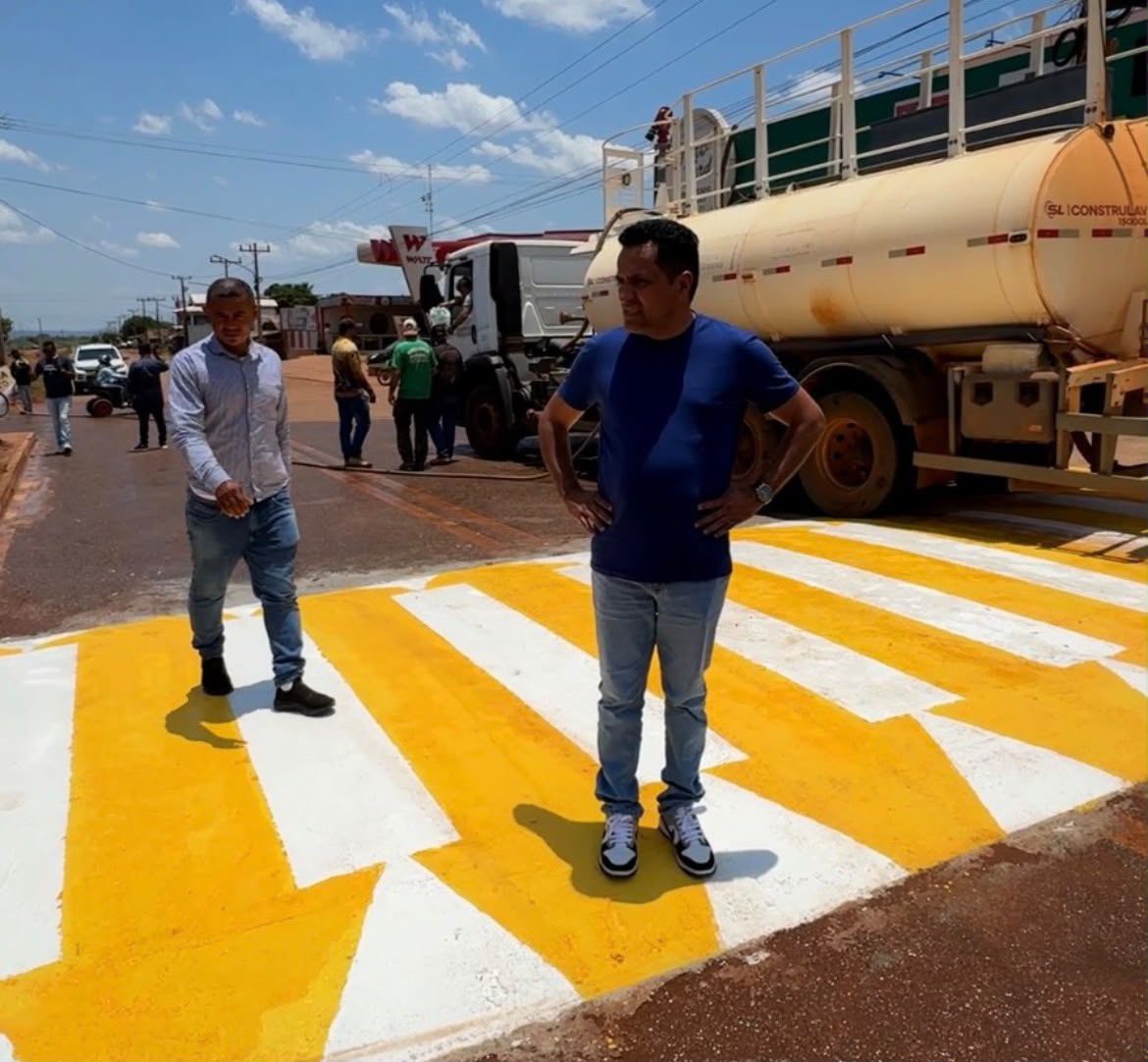 União do Norte recebe redutores de velocidade na MT-322 e terá novas obras de pavimentação em ruas e avenidas do distrito de Peixoto de Azevedo
